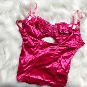 Victoria’s Secret satin fuchsia lingerie